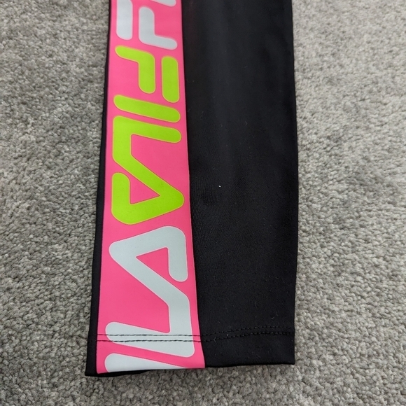FILA cropped women's black legging Small - Picture 2 of 8